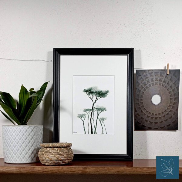 PN-I-green-decor Pine trees I giclée print