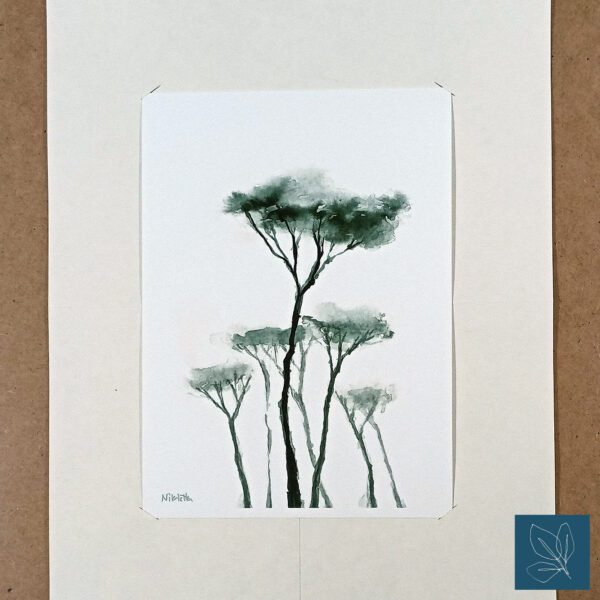 PN-I-green-in-use Pine trees I giclée print