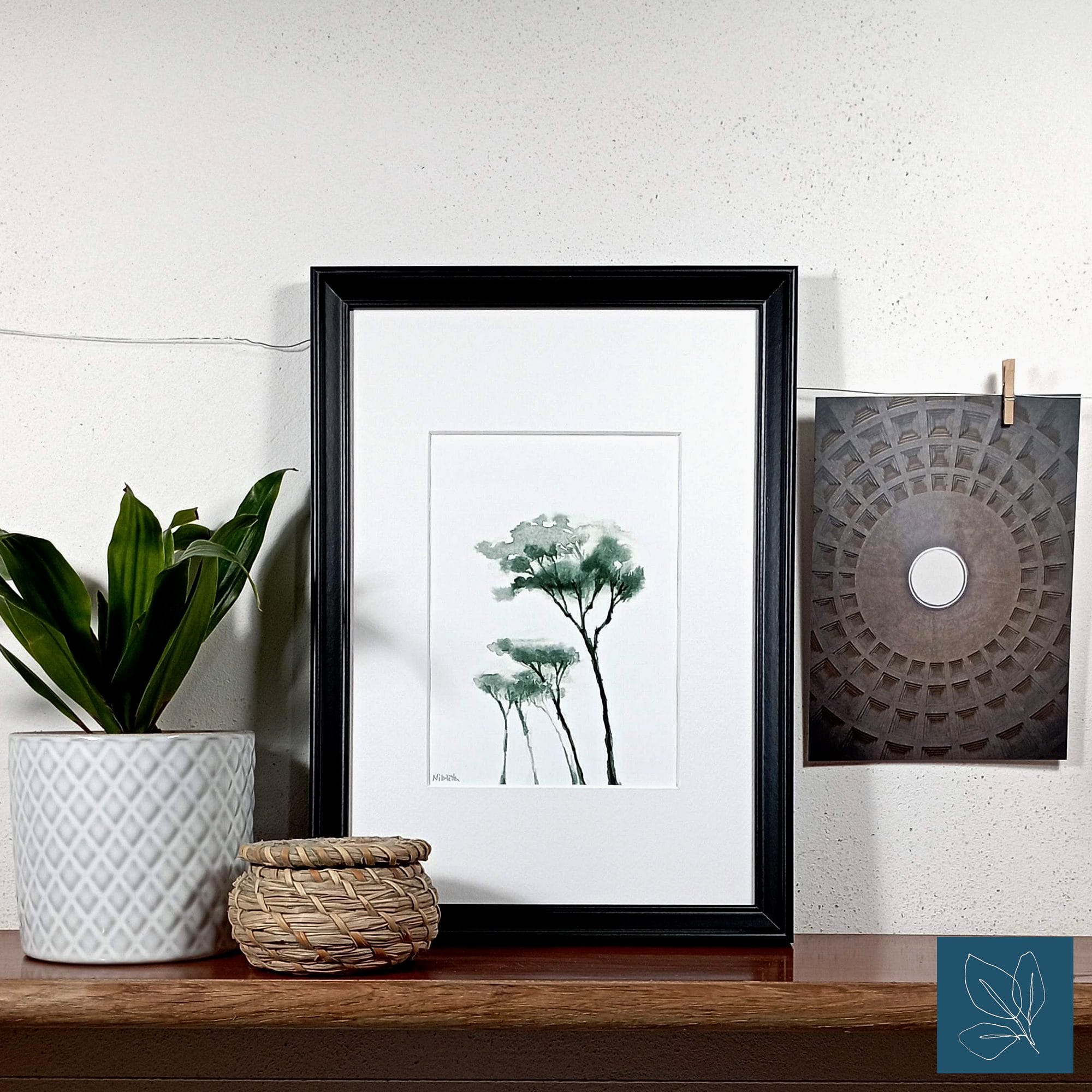 Pine trees II giclée print - Image 2
