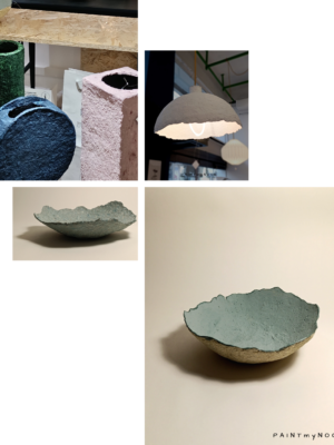 Bucket origami table lamp v.2