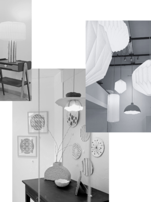 Bucket origami table lamp v.2