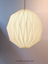 origami paper lamp in a ball form