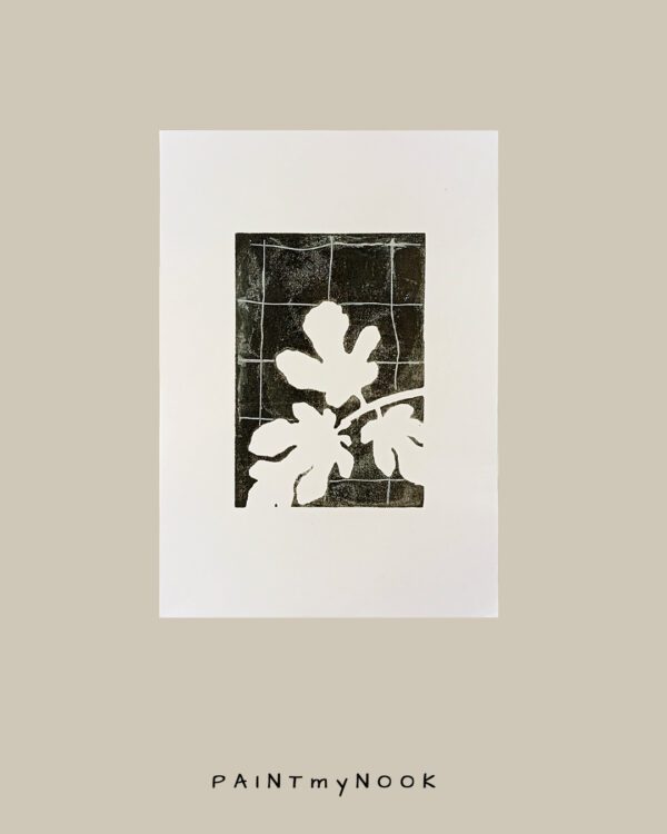 Nature Hint - Fig Tree I monoprint
