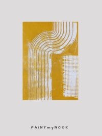 Paths - Yellow I monoprint