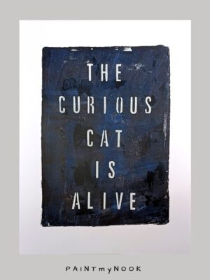 Curious cat poster