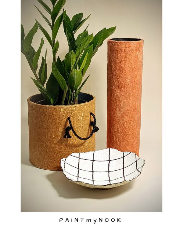 Carnelian Griddy and BrickLane BrickLane vase