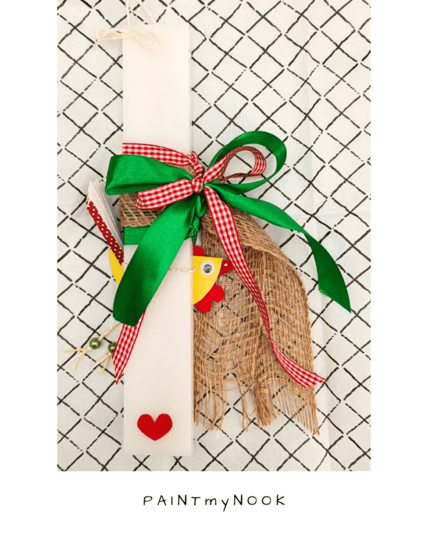 Easter candle Yellow Chick