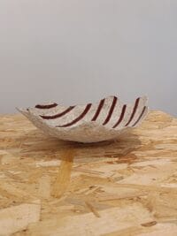 Red stripes medium bowl