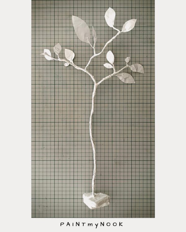 A paper tree mini sculpture