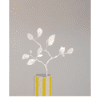 Sunray vase_20250411_150933_0001 A lemon yellow striped off-white papier