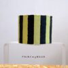 Banana n Dark blue Striped planter covers