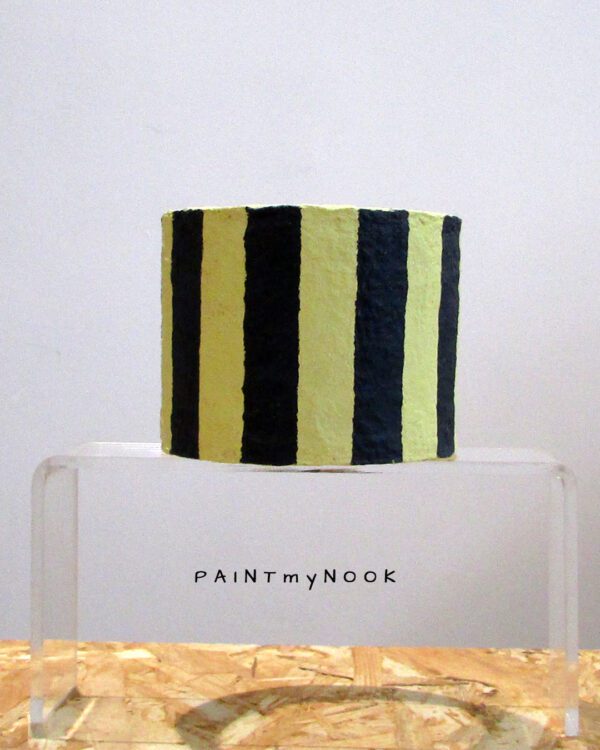 Banana n Dark blue Striped planter covers