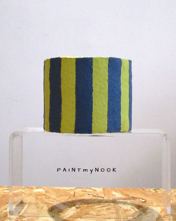 Blue n Lime Couleur Rayé planter covers