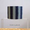 Dark blue n light blue Couleur Rayé planter covers