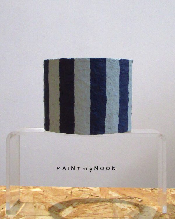 Dark blue n light blue Couleur Rayé planter covers