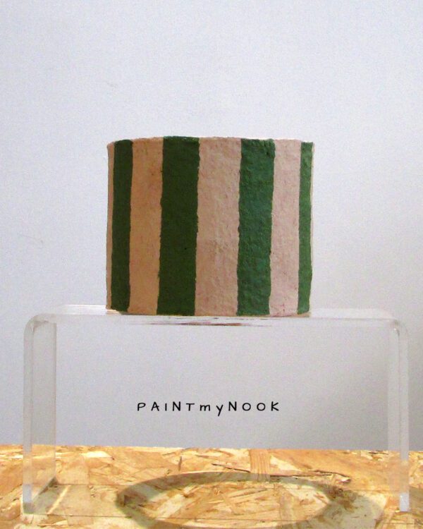 Pink n Green Couleur Rayé planter covers