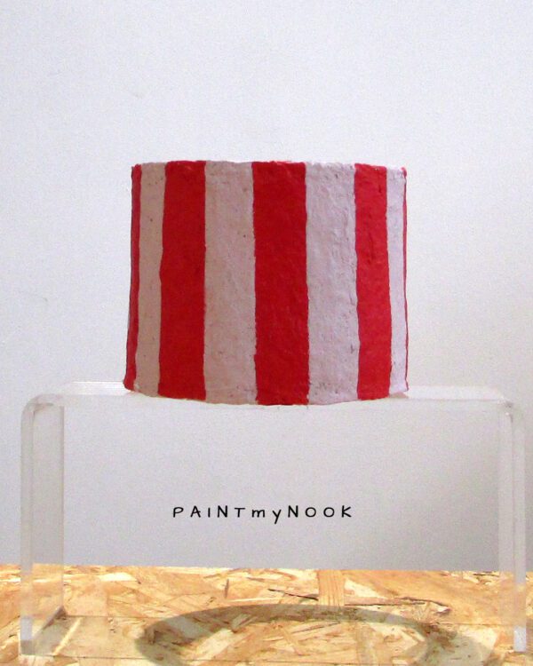 Pink n Red Couleur Rayé planter covers