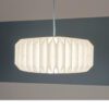 Rondo pendant on Circular origami paper lampshade