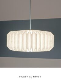 Circular origami paper lampshade