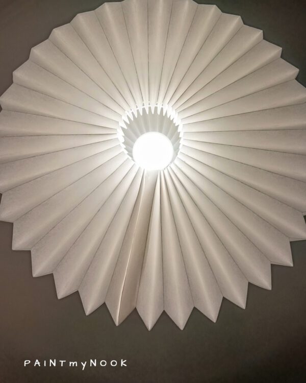 Rondo pendant up Rondo origami lampshade