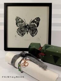 Butterfly artprint symbol for 2026 lucky charm