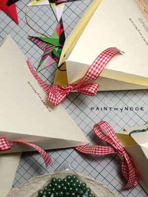 Paper ornament - Christmas nook with Gnome