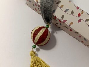 recycled paper christmas ornament