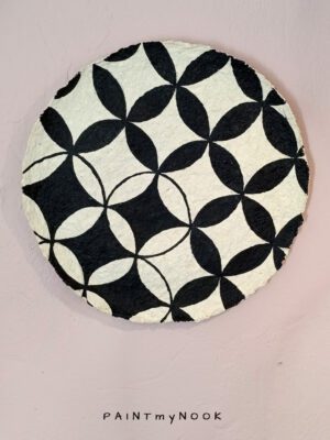 decorative plate,tattoo,petals,black,ink