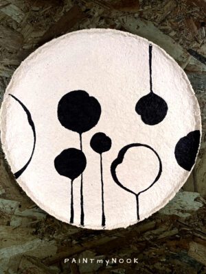 decorative plate,tattoo,petals,black,ink