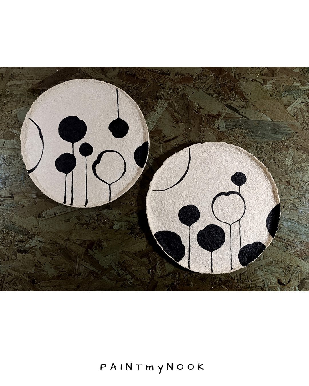 Tattoo Petals II decorative plate - Image 2