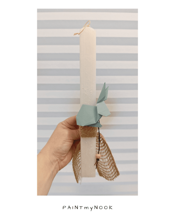easter,candles,2026,πασχαλινές,λαμπάδες,origami,animals,οριγκαμι,ζωάκια,χειροποίητες