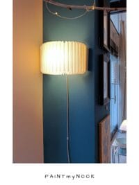 An origami sconce lamp