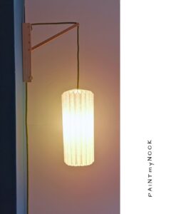 Wall mounted pendant origami light