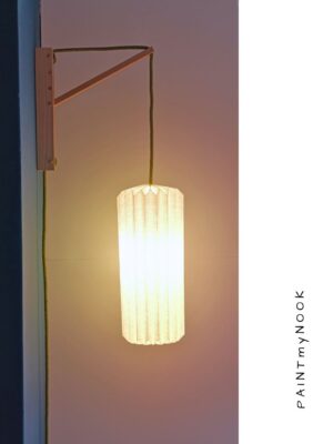 Wall mounted pendant origami light